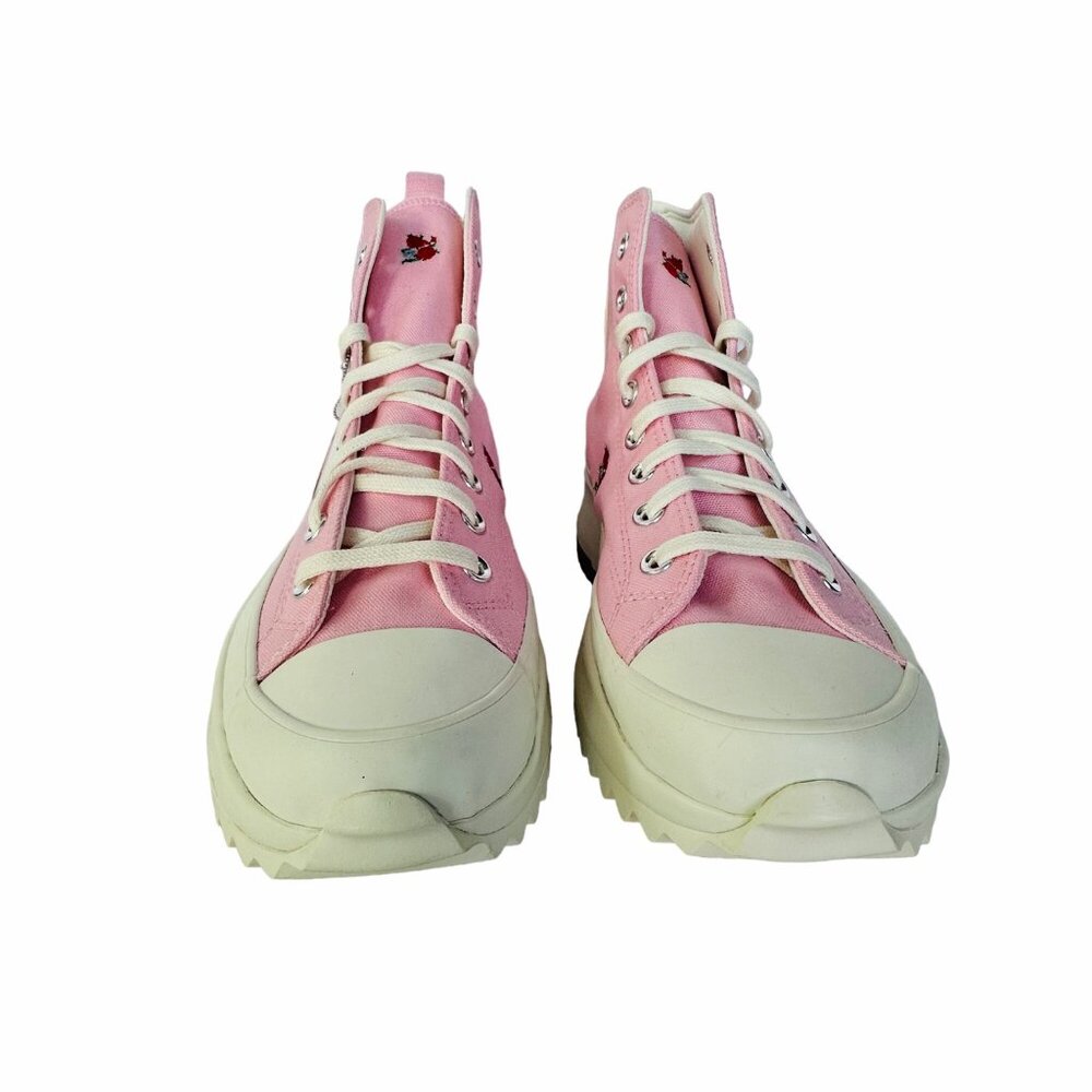 ✨Converse Run Star Hike Platform Hi Sz 9.5 Men Shoes Sneakers Pink Roses A05192C - Picture 3 of 11